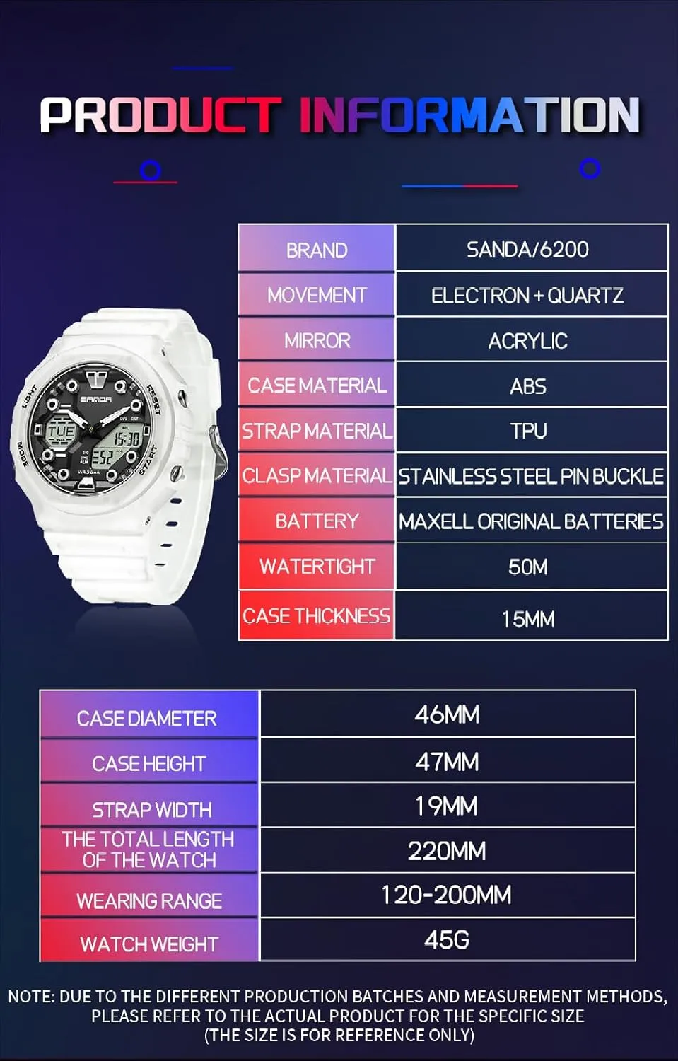 Watch Multi-Function Casual Luminous Digital vapor bush absenteeism Outdoor Wristwatch with 4 Alarms, Stopwatch, Date, 50M Waterproof Gosasa Unisex Dual Time Sports 