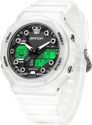 Watch Multi-Function Casual Luminous Digital vapor bush absenteeism Outdoor Wristwatch with 4 Alarms, Stopwatch, Date, 50M Waterproof Gosasa Unisex Dual Time Sports 