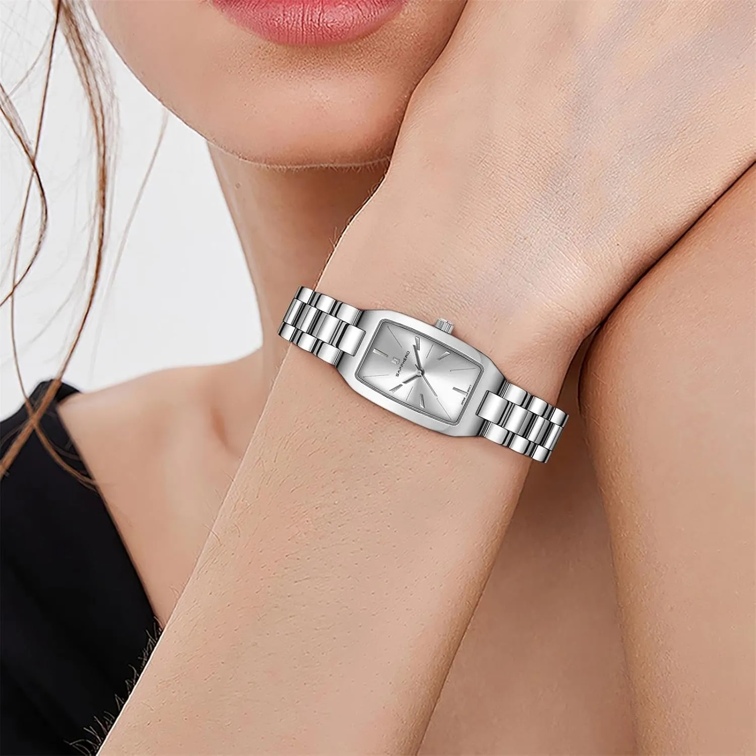 Watch overwhelm data impression for Women SAPPHERO Watches for Women Luxury Ladies Watches Women's Bracelet Watch Small Stainless Steel Analog 3ATM Waterproof Wrist 