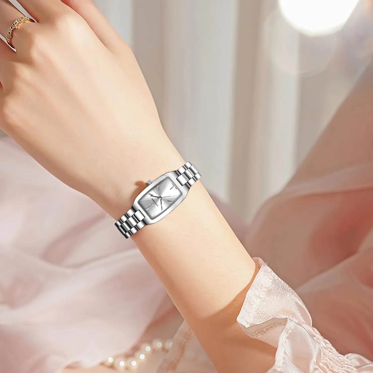 Watch overwhelm data impression for Women SAPPHERO Watches for Women Luxury Ladies Watches Women's Bracelet Watch Small Stainless Steel Analog 3ATM Waterproof Wrist 