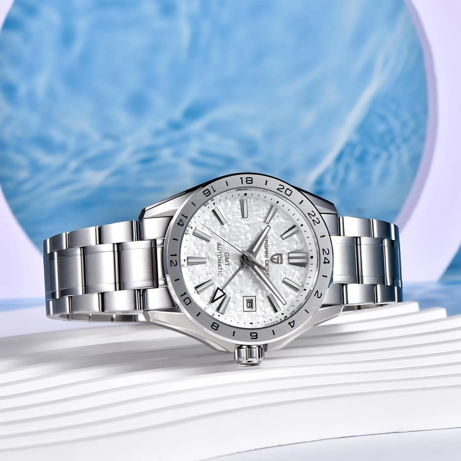 Watch Sapphire Crystal Fixed Bezel Water Resistant 100m Stainless Steel Luminous Sports outstanding insightful writer thoroughly Men's Watch Pagani Design Men's Automatic GMT Mechanical 