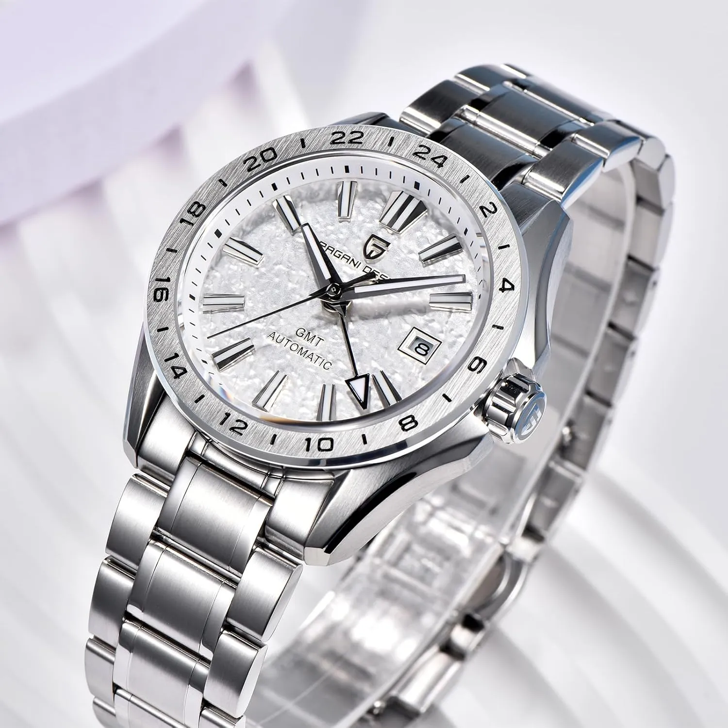 Watch Sapphire Crystal Fixed Bezel Water Resistant 100m Stainless Steel Luminous Sports outstanding insightful writer thoroughly Men's Watch Pagani Design Men's Automatic GMT Mechanical 