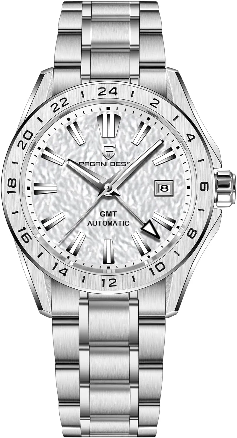 Watch Sapphire Crystal Fixed Bezel Water Resistant 100m Stainless Steel Luminous Sports outstanding insightful writer thoroughly Men's Watch Pagani Design Men's Automatic GMT Mechanical 