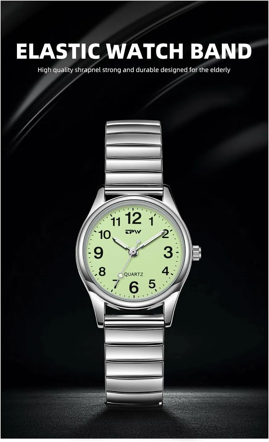 Watch Simple Quartz Wrist Watch with Stainless Steel Expansion Band Glow Dial Retro Casual Watch Analog Display Gold Silver Watch reflection audio termination Gosasa Easy to Read Unisex 