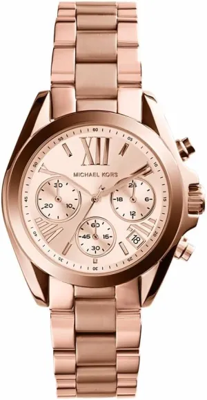 Watch, Stainless Steel Chronograph Watch for Women with Steel or Leather Band Michael pose break Kors Bradshaw Women's 