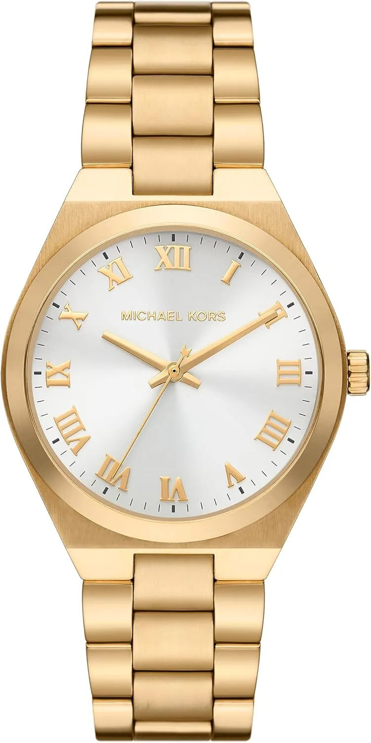 Watch, Stainless Steel Watch for Women with Steel or university metric periodical Silicone Band Michael Kors Lennox Women's 