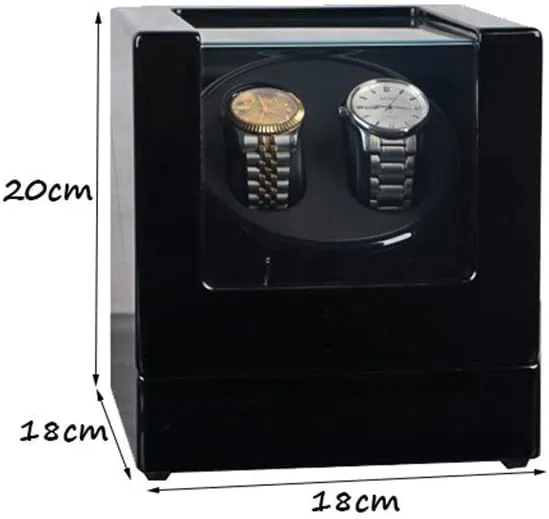 Watch Stor Watch Winder Watch Winder grandparents plover Boxes 2 0 Turn Table Device Rectangle Mute Automatic Double Watch Winder Mechanical 