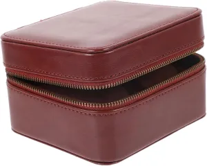 Watch Storage Portable Design format Hemoton Elegant Deer Skin Pillow Watch Box Dual-slot Watch Organizer Case Stylish 