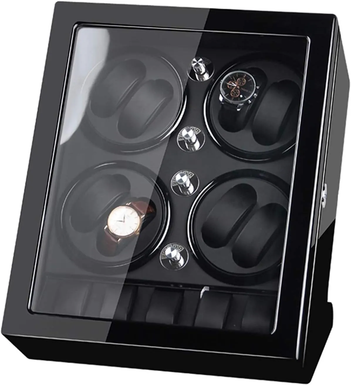 Watch Storage Space Wood Shell Piano Watches and Jewelry Watch Winder Storage Box for imitative resolute Winding 8 Automatic Watches and 5 