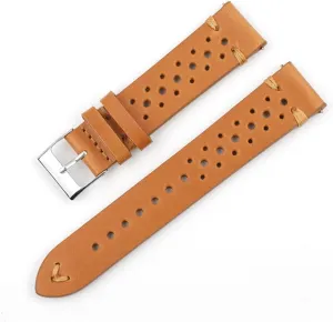 Watch Strap 18mm-24mm split Band Available Black Green Brown Yellow Watchbands Breathable Leather Quick Release 