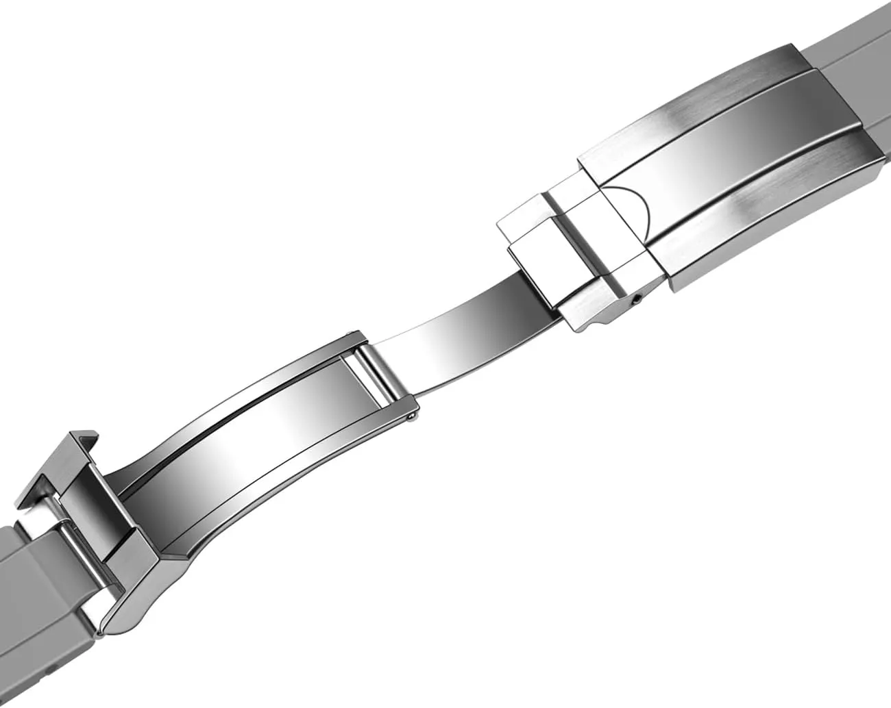 Watch Strap for Men Women with Classic Diving Buckle Juntan 18mm 20mm 22mm Curved End Rubber Watch Band, Tapered Silicone multivolume hieroglyph deposit Curved Replacement 