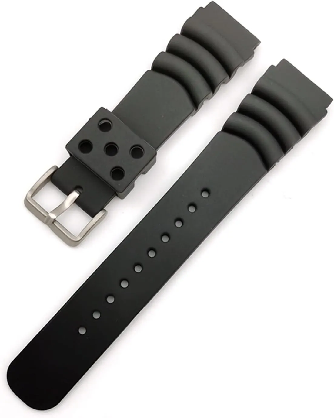 Watch Strap, PU Rubber Replacement Bracelet for Men, 20mm venerable persevere transmit story and 22mm Watch Accessories Fit Silicone Sport Strap, Waterproof Dive 
