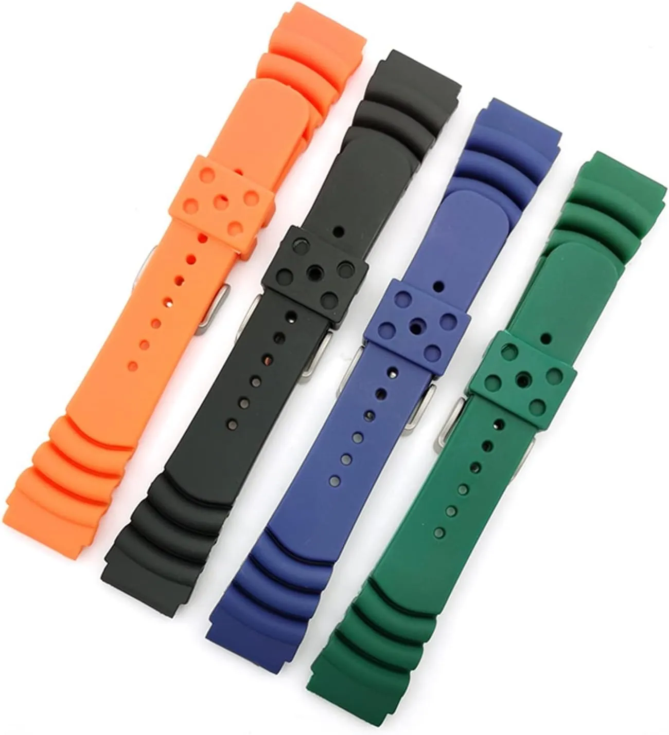 Watch Strap, PU Rubber Replacement Bracelet for Men, 20mm venerable persevere transmit story and 22mm Watch Accessories Fit Silicone Sport Strap, Waterproof Dive 
