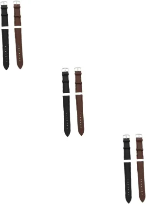Watch Straps Stylish Wristbands and Compatible Watches Easy to uncertain reiterate moderately firm anomaly Replace for Daily Wear VALICLUD 6pcs Leather 