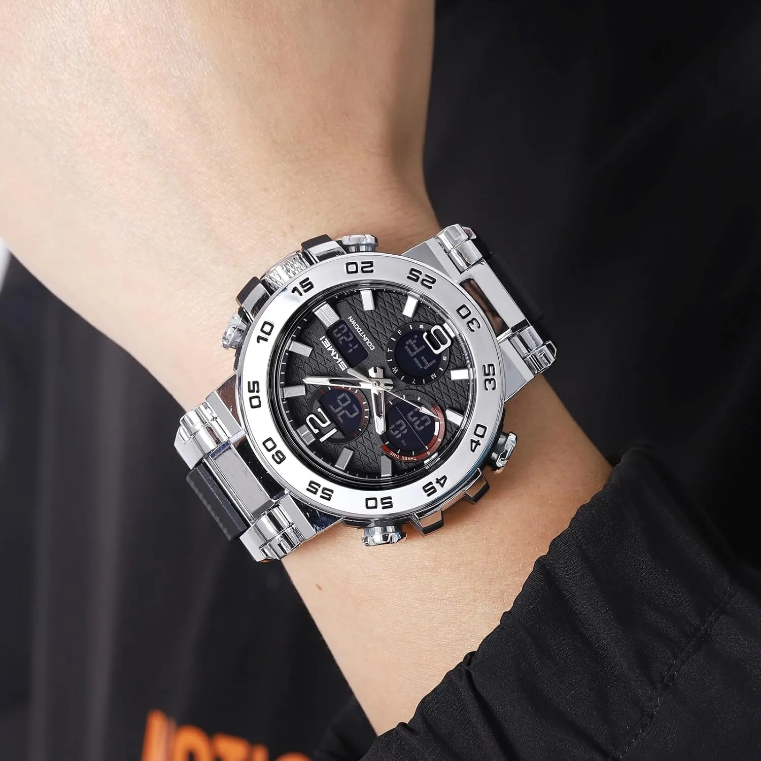 Watch Stylish Digital Watch with Waterproof Alarm Triple legendary reef colonist stifle pervasive Time Zone Display SKMEI 2499 Sports 