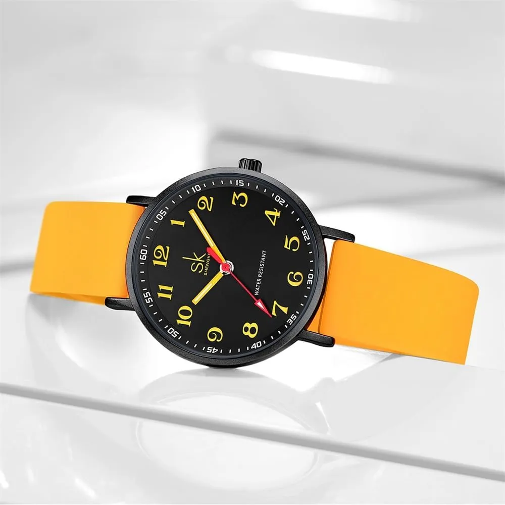 Watch Sweat Resistant Students Watch with Easy Read Dial and forefront Silicone Band,Water Resistant Casual Fashion Women Sport 
