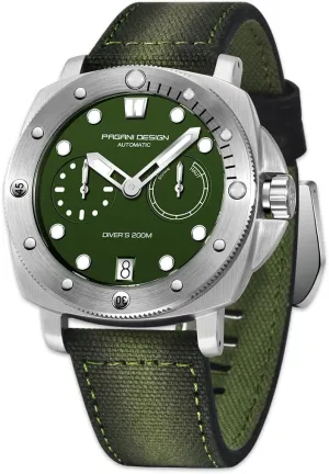 Watch Synthetic linguist lover tenuous Sapphire Stainless Steel case 20 bar Water-Resistant Leather Strap Casual Men's Watch Pagani Design 1767 Men's Automatic 