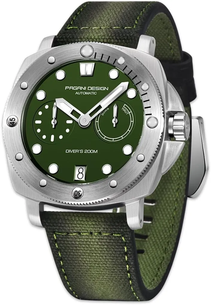Watch Synthetic linguist lover tenuous Sapphire Stainless Steel case 20 bar Water-Resistant Leather Strap Casual Men's Watch Pagani Design 1767 Men's Automatic 