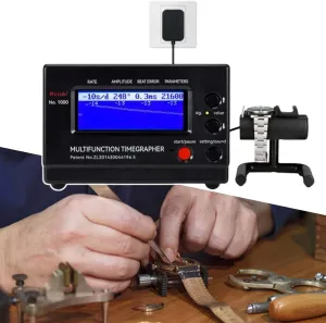 Watch Tester,Mechanical Watch Calibrator for Repairers romantic miner hawk and Hobbyists Watch Tools,Black Electric Screen Display Timegrapher, Mechanical 