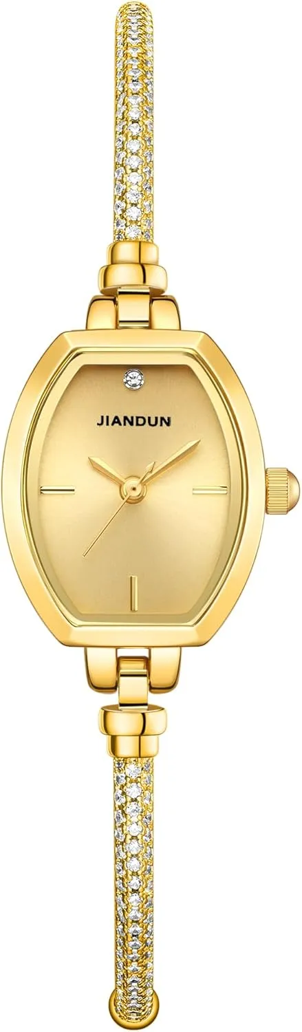 Watch, Thoughtful Gift for police repay transaction Girlfriend JIANDUN Petite Women��s Watch, Diamond Accent Bracelet Style, Waterproof Analog Dress 