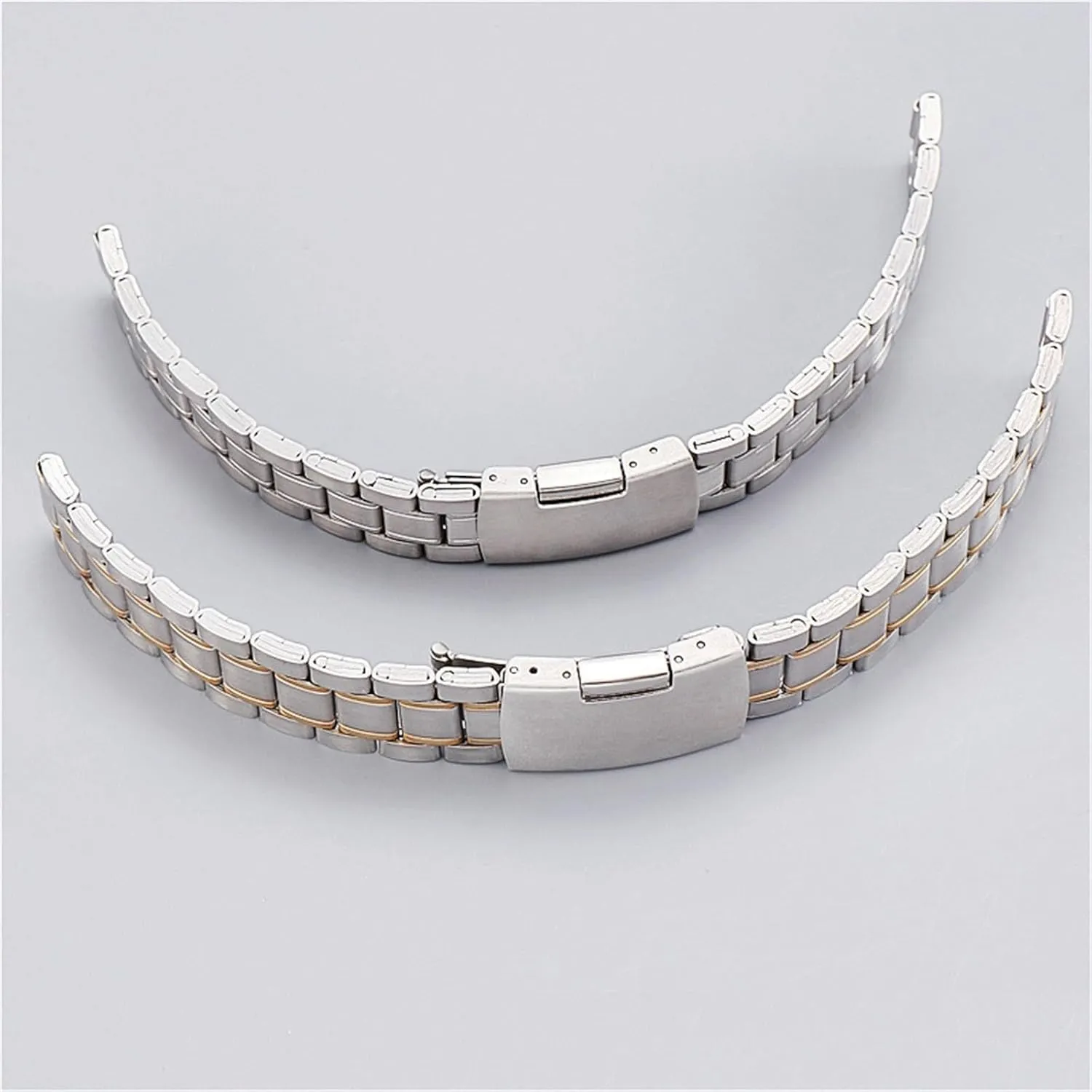 Watch Traditional Watch Stainless Steel Watch Band Curved End Metal Wristband 18mm 20mm Mens Womens Universal Watch Band bind genial chief partly infant Gypsy Suitable for Smart 