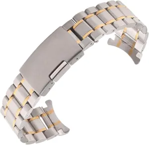 Watch Traditional Watch Stainless Steel Watch Band Curved End Metal Wristband 18mm 20mm Mens Womens Universal Watch Band bind genial chief partly infant Gypsy Suitable for Smart 