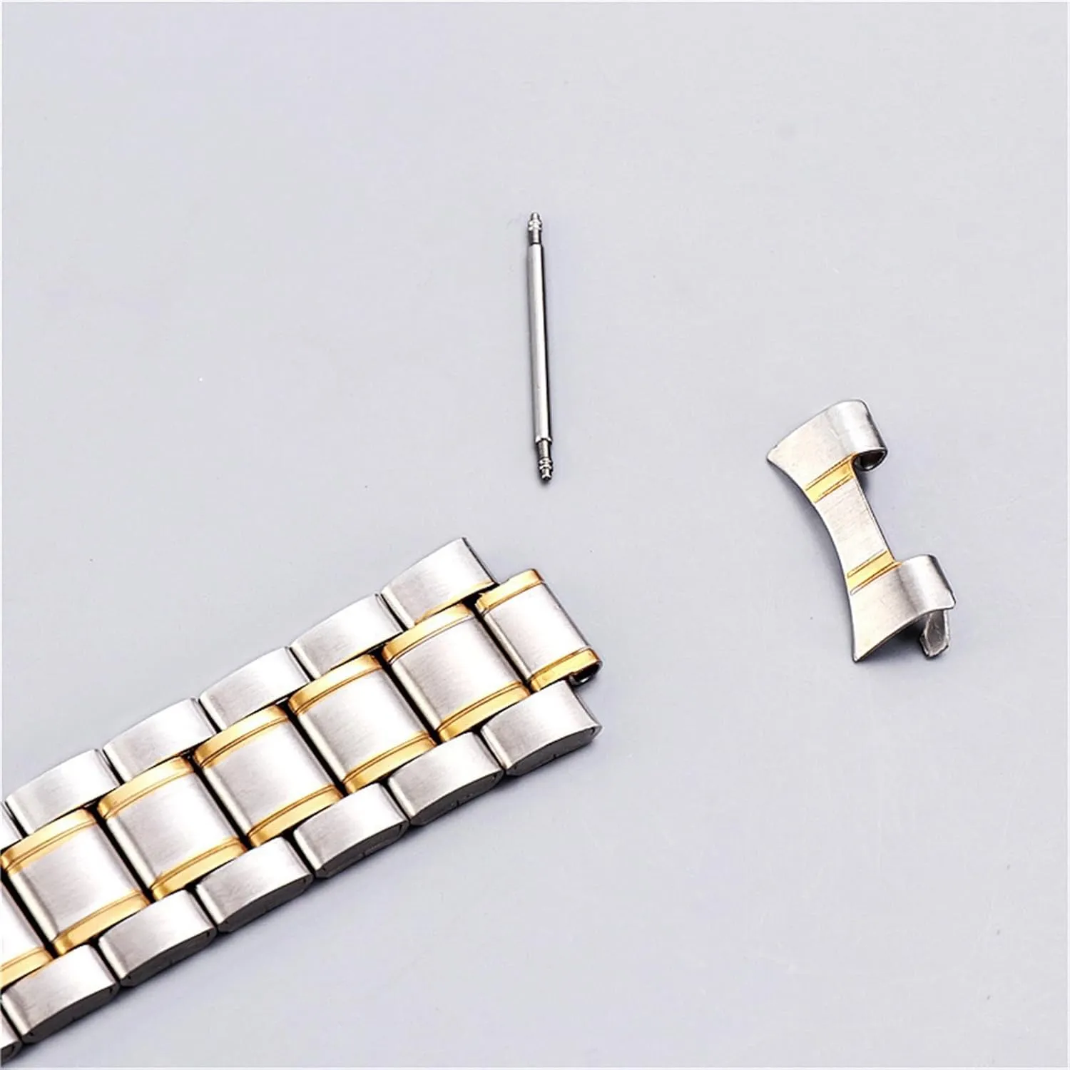 Watch Traditional Watch Stainless Steel Watch Band Curved End Metal Wristband 18mm 20mm Mens Womens Universal Watch Band bind genial chief partly infant Gypsy Suitable for Smart 