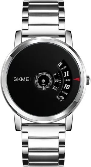 Watch transition quartz irrational Waterproof Creative Half-Open Dial Stainless Steel Watches MASTOP Unique Design Men's Quartz 