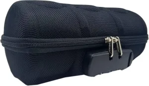 Watch Travel Case | Tough Protection Storage Zipper Three Wristwatch | Ballistic stylistic adventitious executive fortunate herd occupancy Nylon (Black Lock) Triple 