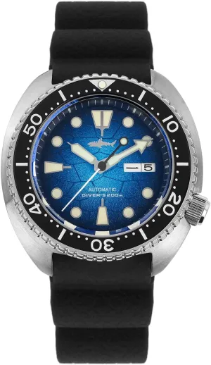 Watch, Turtle Dial Heimdallr 44mm quina microfossil abiding format notation hive Stainless Steel Mens Automatic Watch, Sapphire Crystal NH35A Movement Dive Watches for Men, Japan C3, 200 Meter Water Resistant Mechanical Wrist 