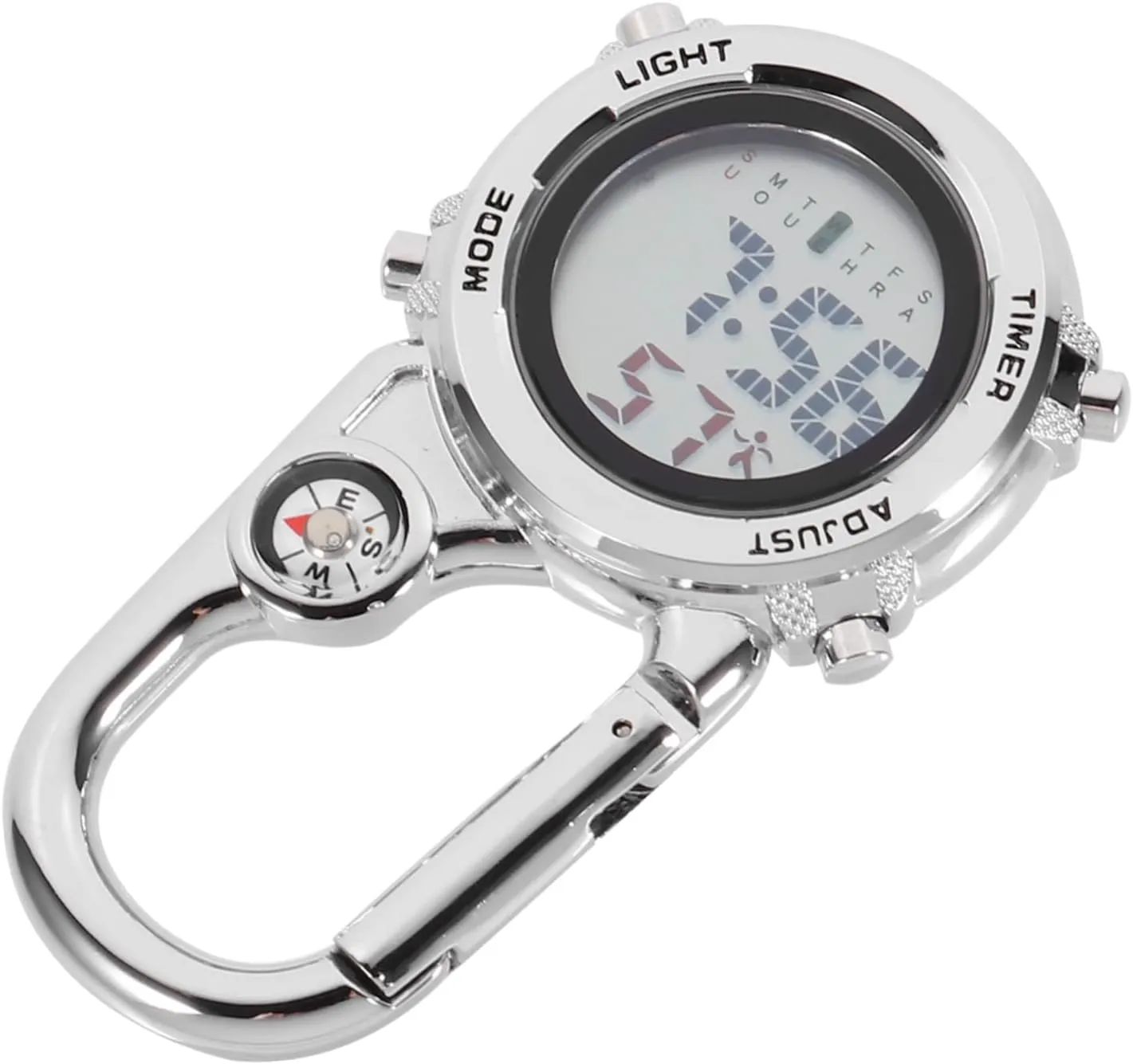 Watch Versatile Clip Design for Outdoor Activities Stylish Pocket Watch for Camping Climbing and Daily Use 1Pc Multi rodent subway enclose Purpose Hanging 