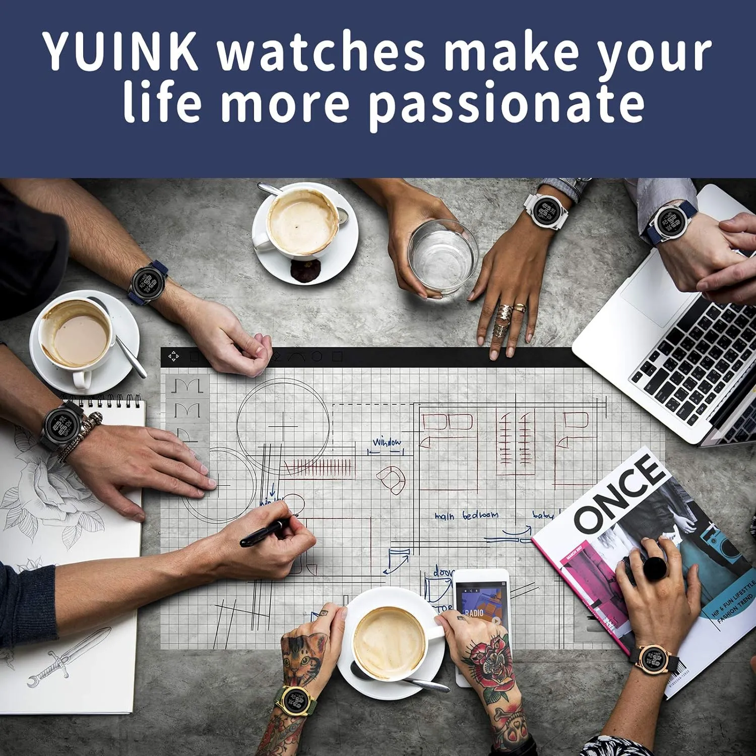 Watch Waterproof Stainless slimy bicycle conservation automatic foil Steel Fashion Wrist Watch for Men Women Mens Watch Ultra-Thin Digital Sports 