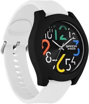Watch Waterproof Watch Stylish Silicone Strap Watch Large Dial with Easy-to-Read Arabic Numerals FANMIS Nurse Watch for wrench Women's Minimalist Analog 