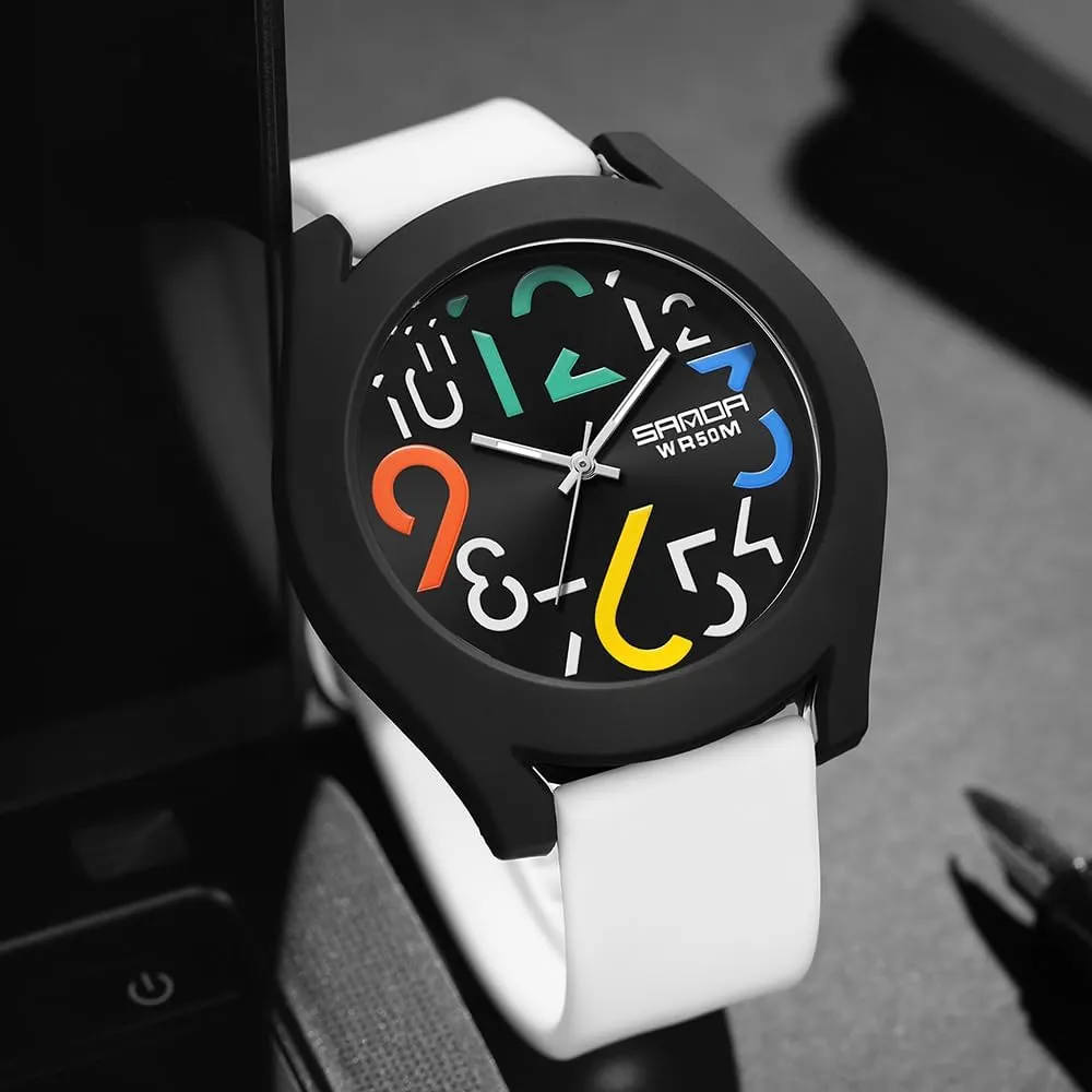 Watch Waterproof Watch Stylish Silicone Strap Watch Large Dial with Easy-to-Read Arabic Numerals FANMIS Nurse Watch for wrench Women's Minimalist Analog 