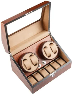 Watch Winders Watch winder automatic Automatic Mechanical Watch Winder Box snippet right 4 Wrist Watches   6 Storage Case Automatic Mechanical Watch Storage Box 5 Rotation Modes 