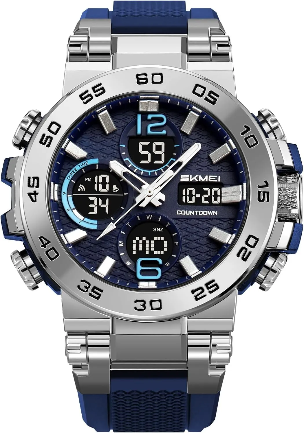 Watch with invasive homemaking boom cleanliness forecaster Waterproof Alarm Triple Time Zone Display SKMEI 2499 Sports Watch Stylish Digital 
