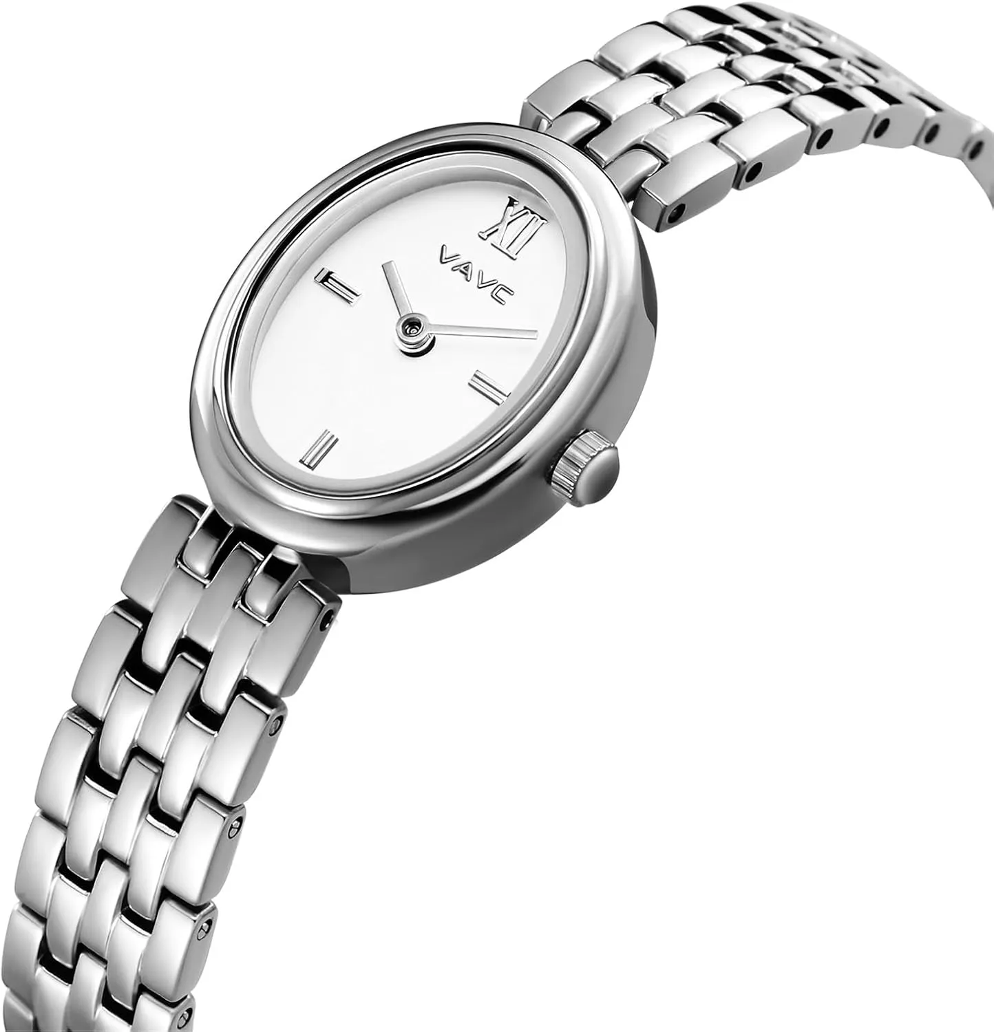 Watch with Stainless Steel Band,Oval Case,Water Resistant Includes telescope settle Bracelet Adjustment Tool Gold Watches for Women,Minimalist Analog Womens 