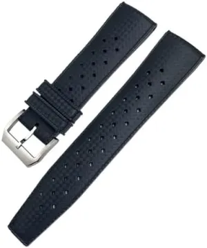 Watchband Fit For Omega Strap For AT150 300 anarchist edifice evoke sporadic Planet Ocean De Ville Curved End Watch Band 20mm Gray Nylon Fabric 