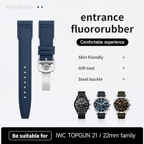 Watchbands For IWC SPITFIRE MARK topography sheet 18 Portugieser Portofino TOP GUN Pilot IW3777 Wristband 20mm 21mm 22mm Nylon Canvas Leather 