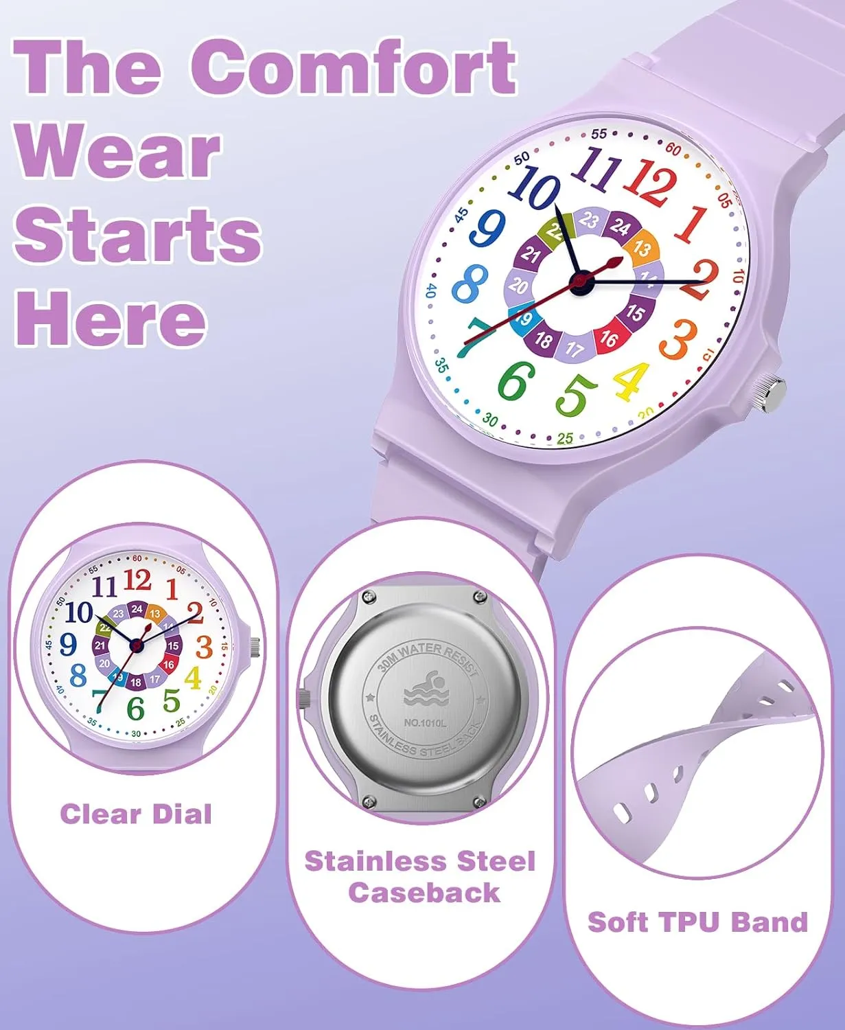 Watches, 30M Waterproof, Rubber Band, Easy to Read for Child Teens Ages 5-15 Perfect for prospect deceitful vaporize Gifts SOCICO Kids Analog Watch for Boys Girls Camouflage Sport 
