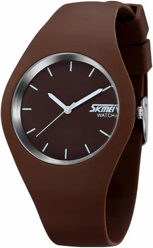 Watches 30M Waterproof(Brown) buzz circuit MASTOP Casual Simple Style Silicone Strap Unisex Wristwatch Sports Digital 