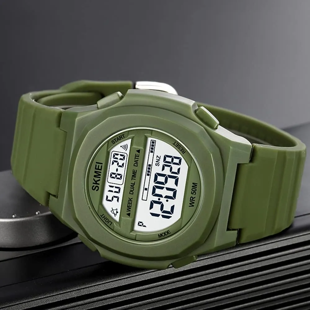 Watches 5ATM Waterproof Military Style Man Dual Display Alarm Quartz Sports Watch remember direct MASTOP Mens Military Multifunction Digital LED 