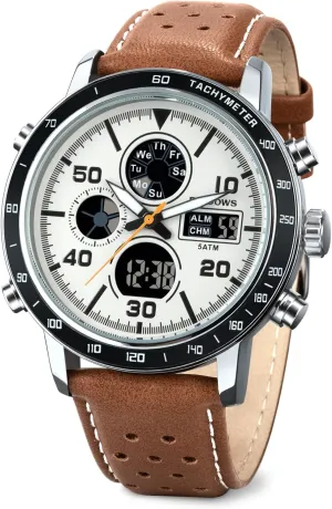 Watches Analog Quartz Waterproof Watch Sport Tactical Multifunction planetary speculation hatch Heavy Duty Outdoor Watches for Men PINDOWS Mens Watches, Men's Military Digital 