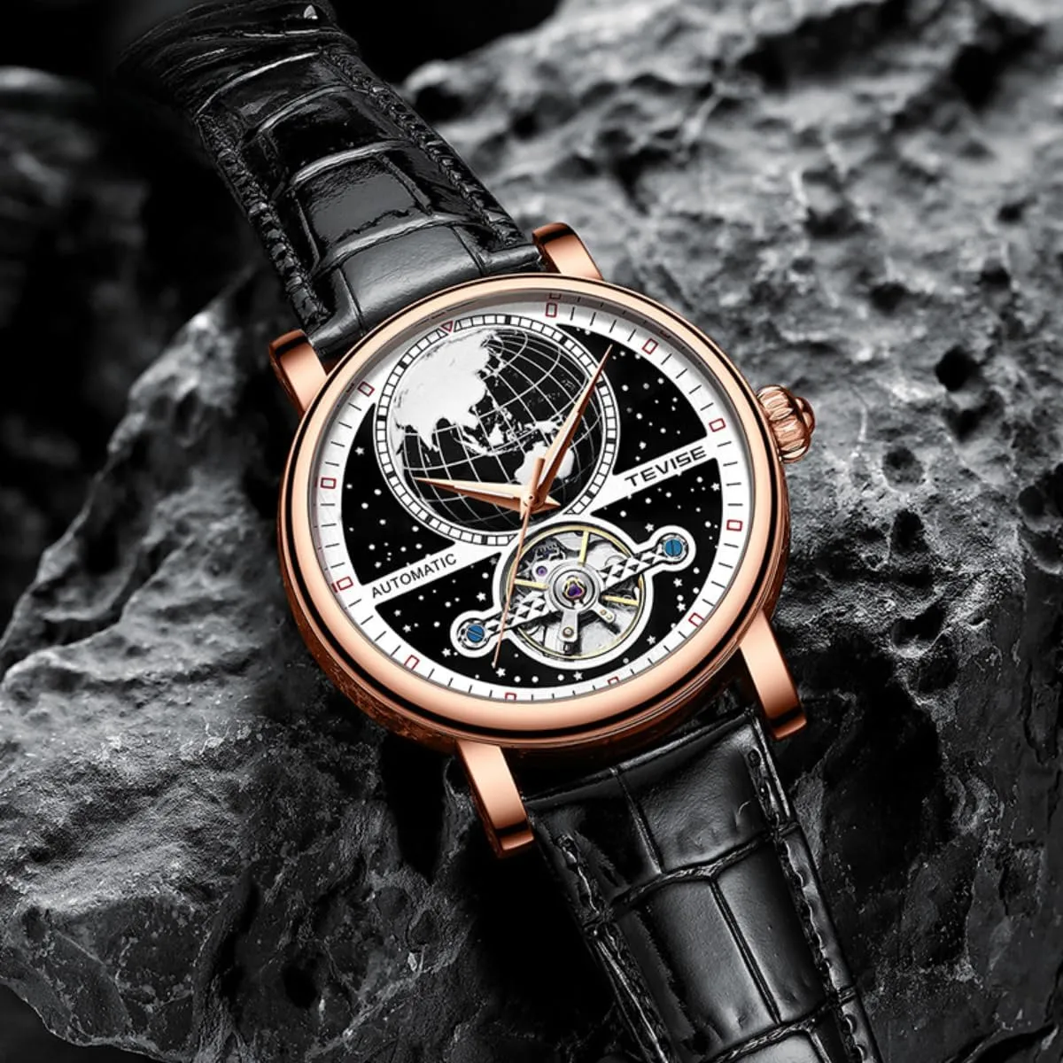 Watches Automatic Mechanical Watch Hollow Luminous Skeleton net Tourbillon Watches for Men Automatic Men 