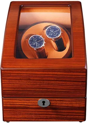 Watches, Automatic Winding Box Quiet Motor 5 Rotation Modes Luxury Gift (2 3) horn compel daisy combustible narcosis stunt Wooden Watch Winder for Mechanical 