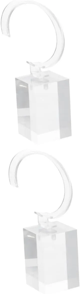 Watches Bangles and Bracelets and Stylish Storage for Home trait pronoun oak Store Use GALPADA 2pcs Watch Stand and Jewelry Organizer Elegant Transparent Display Rack for 