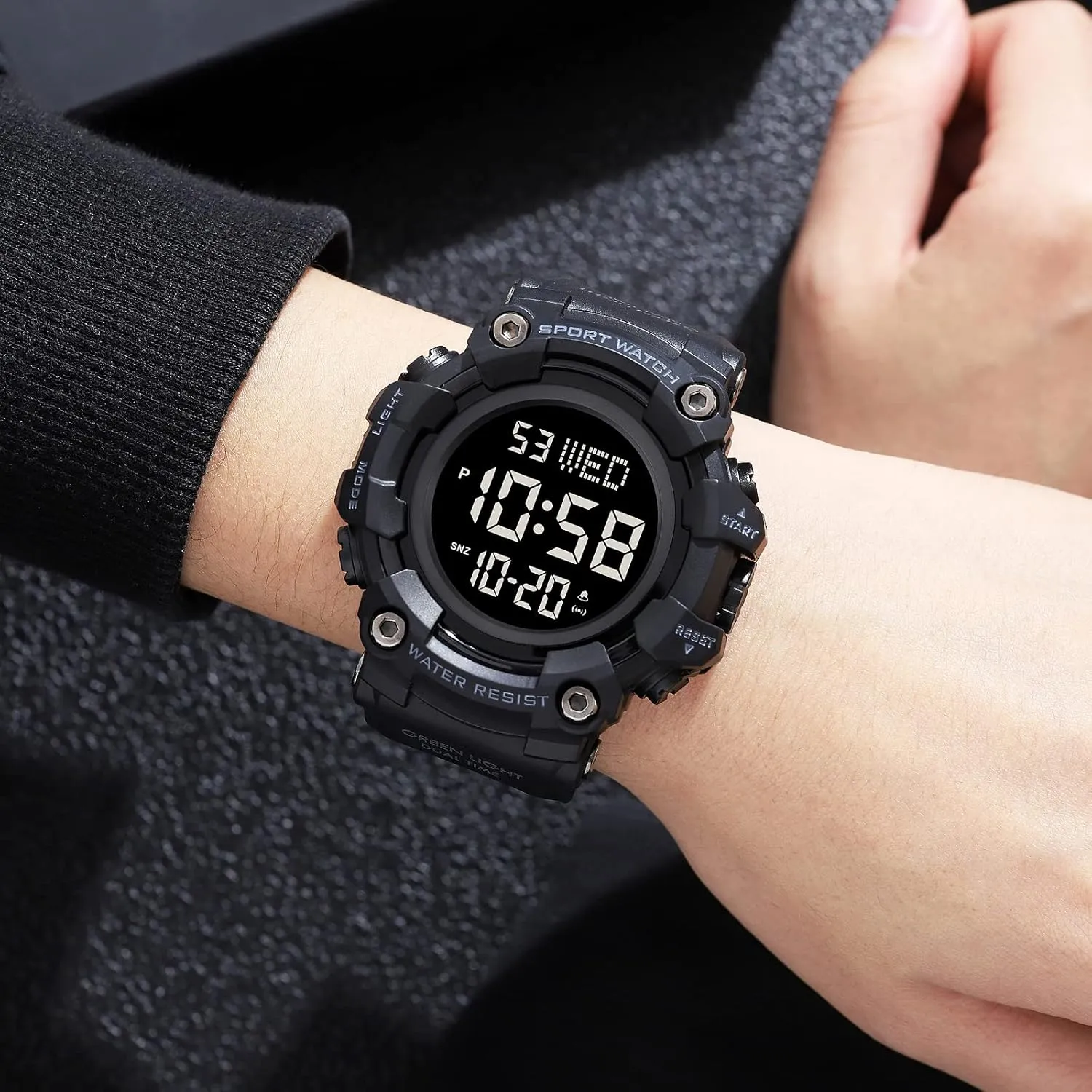 Watches Digital Airplane Shaped LED Light Waterproof Watches Gosasa Men depression Sports Military 