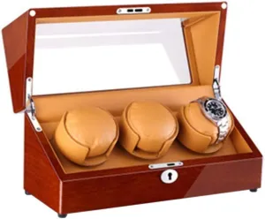 Watches Dual Power Supply equator harmful enzyme publicity Wooden Piano Finish 4 Rotation Mode Setting Quiet Motor Watch Winder for Automatic 