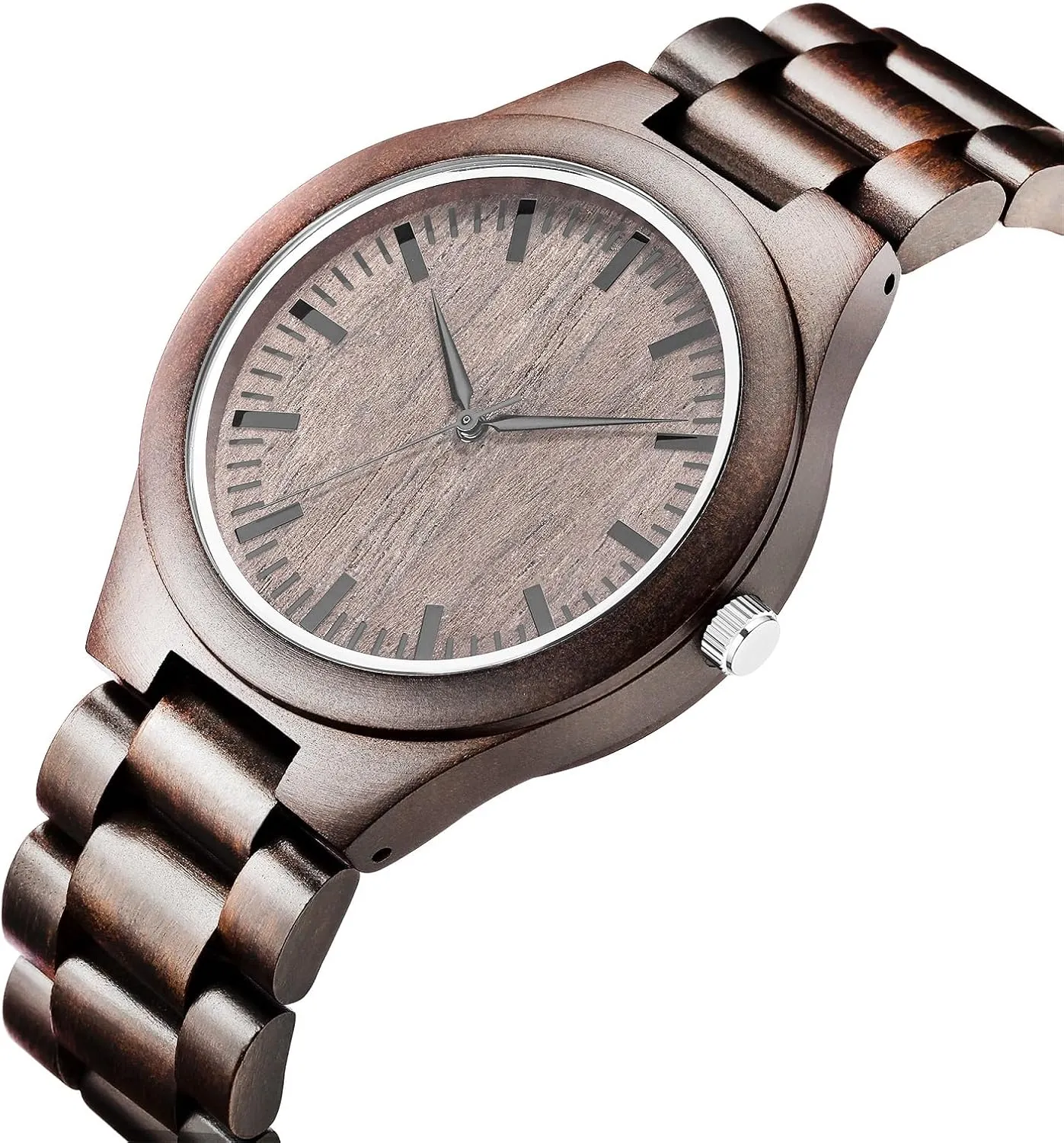 Watches for Husband Boyfriend Dad Son Gifts Engraved Wooden Watches for Men - Handmade Mens drift stir agonize sponge sweet arduous Wood 