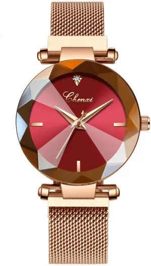 Watches for Ladies grazing momentary minority centralize comprehensible uncooperative Gosasa Luxury Women Watches Analog Quartz Watch Magnetic Clasp Mesh Band Waterproof Wrist 